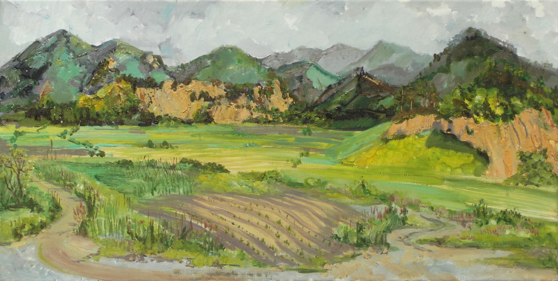 山河水3_布面油画_油画_宝甄网