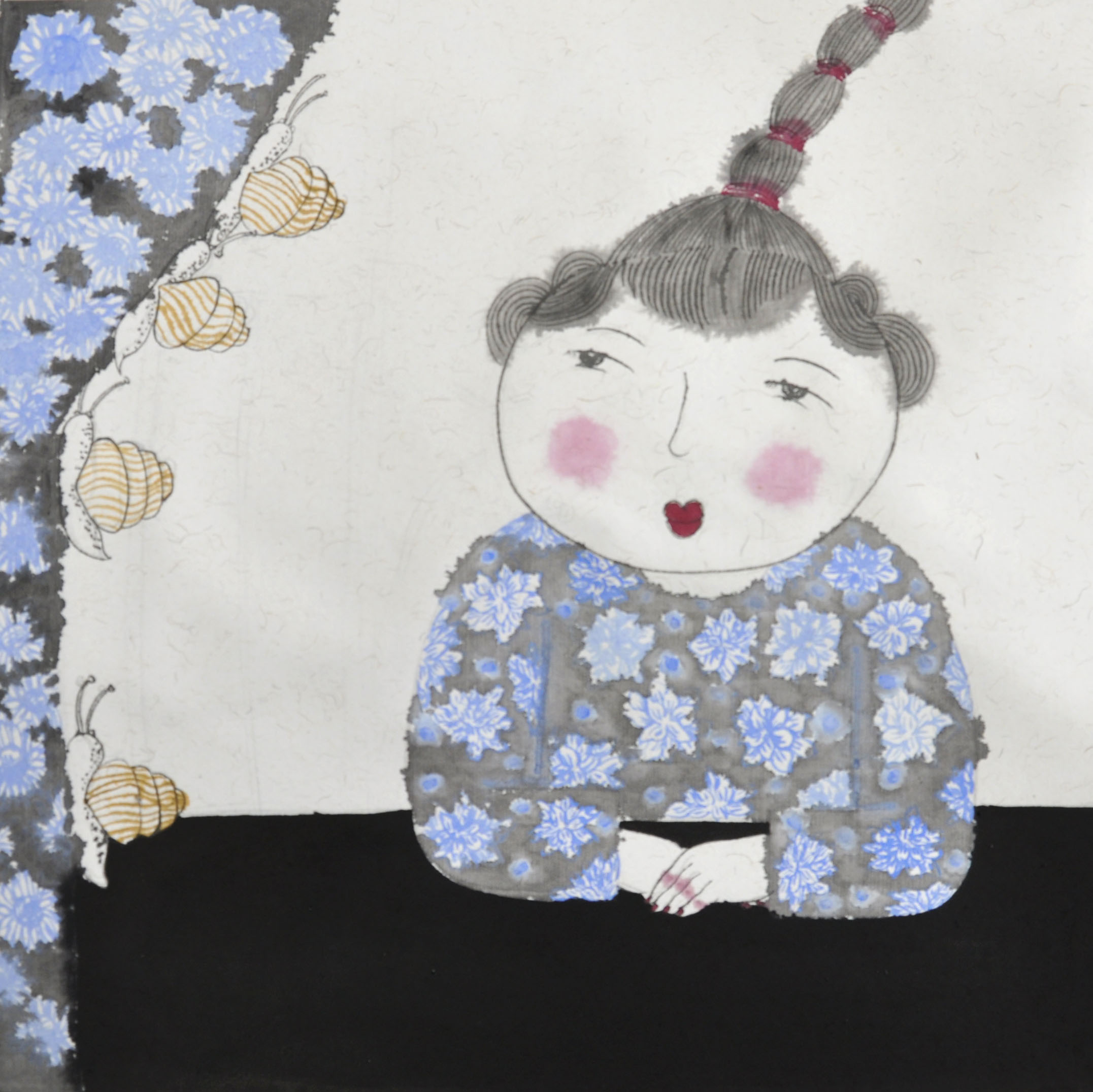 童年15_纸本水墨_国画_宝甄网