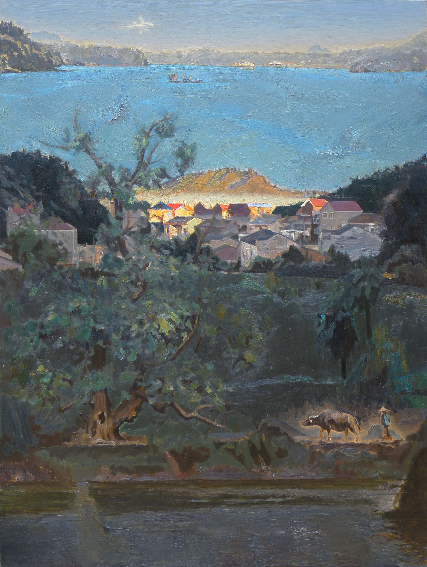 故乡·晨曦_布面油画_油画_宝甄网