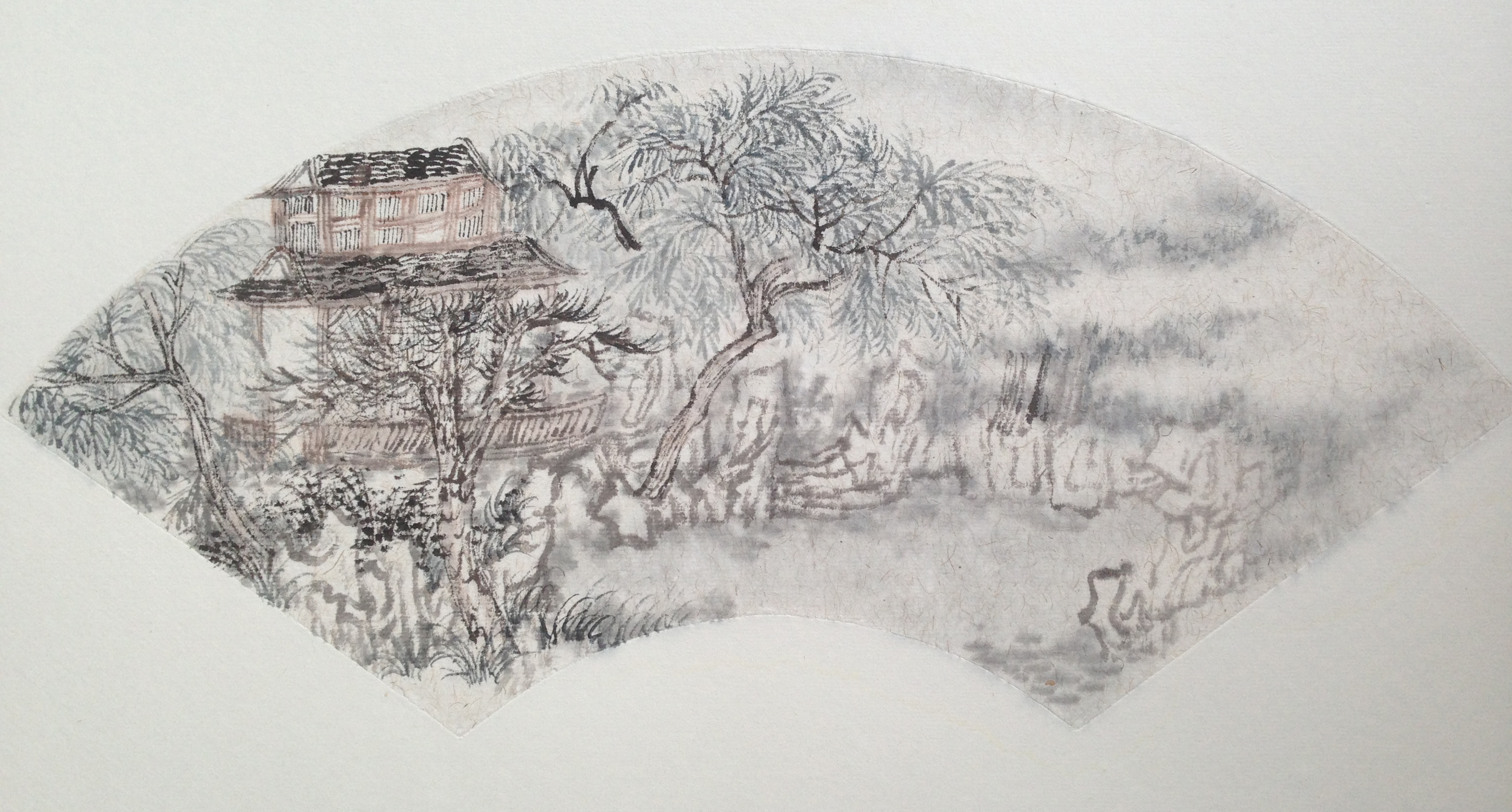 狮子林之三_纸本设色_国画_宝甄网