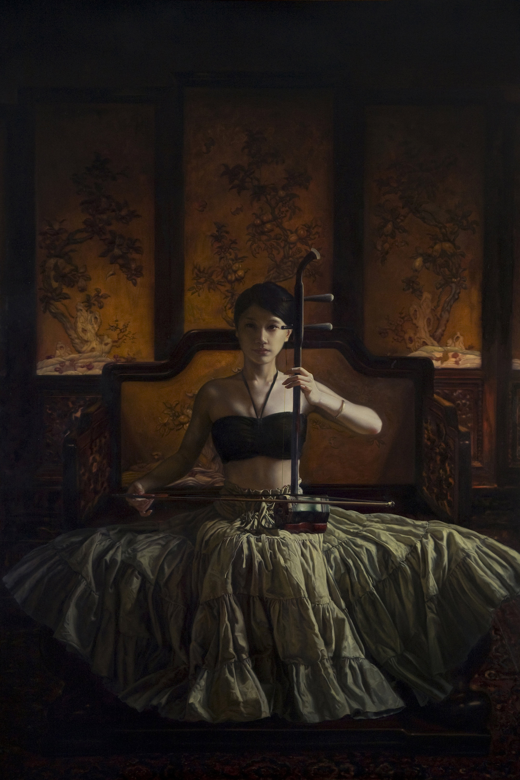 声声慢_布面油画_油画_宝甄网