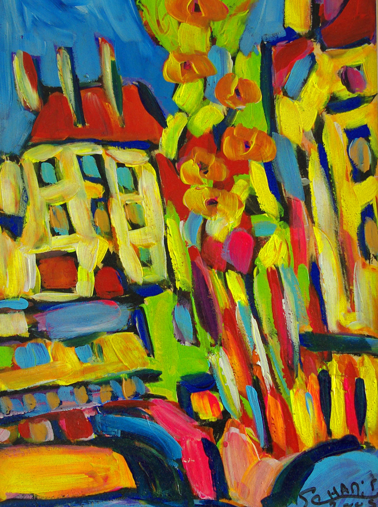 法国南部圣贝托的风景