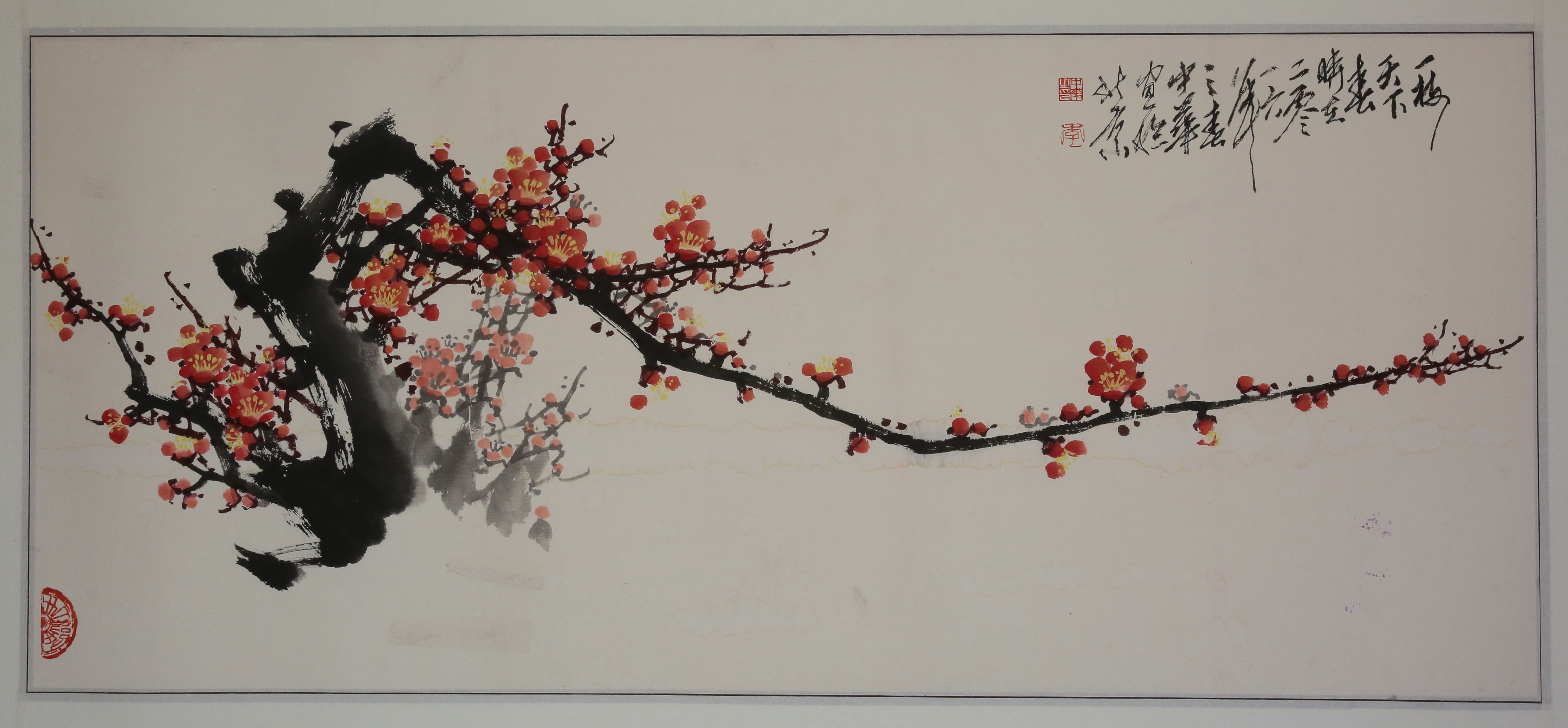 梅花【一枝天下春】_纸本设色_国画_宝甄网