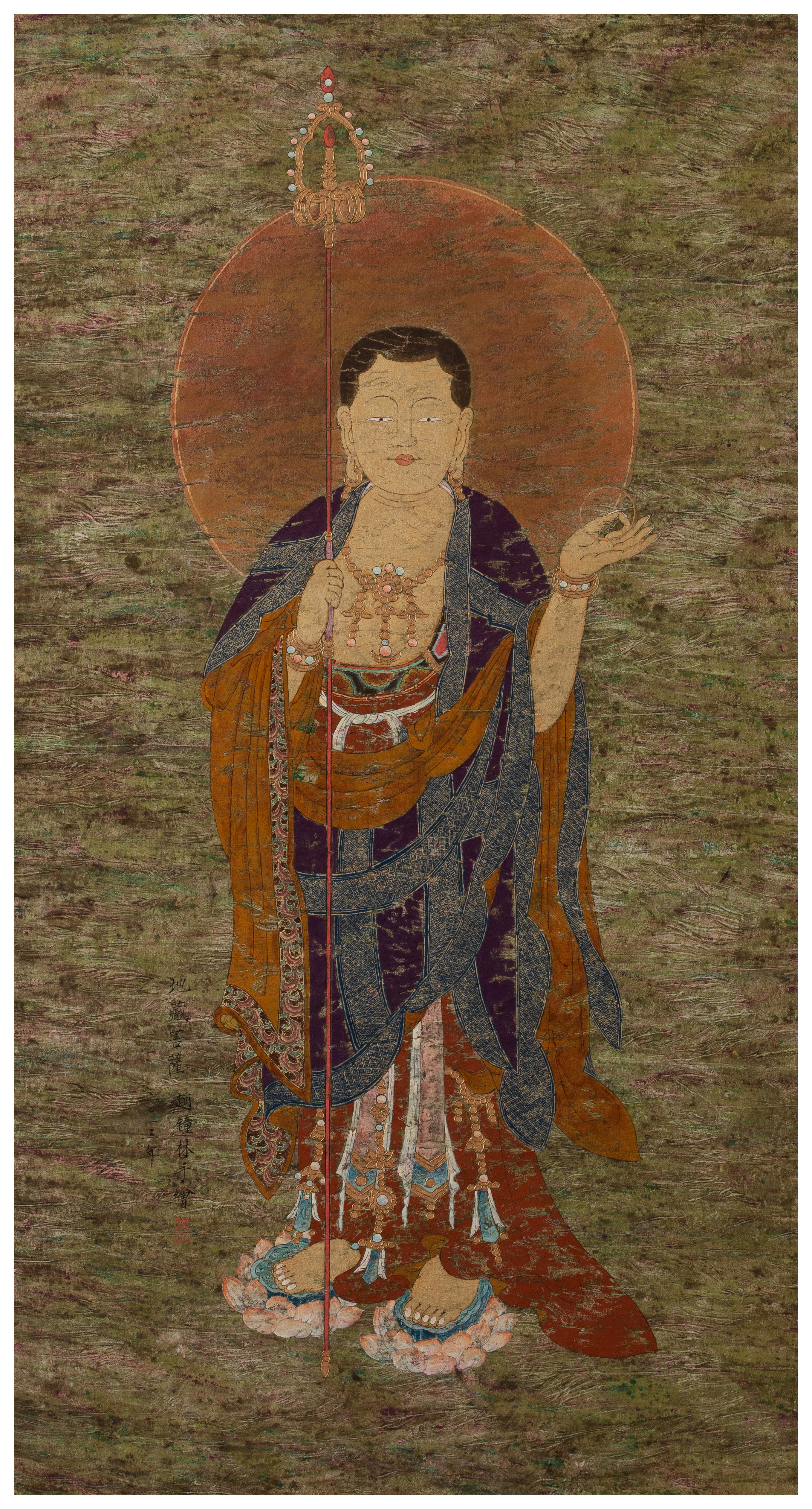 地藏菩萨_布面油画_油画_宝甄网