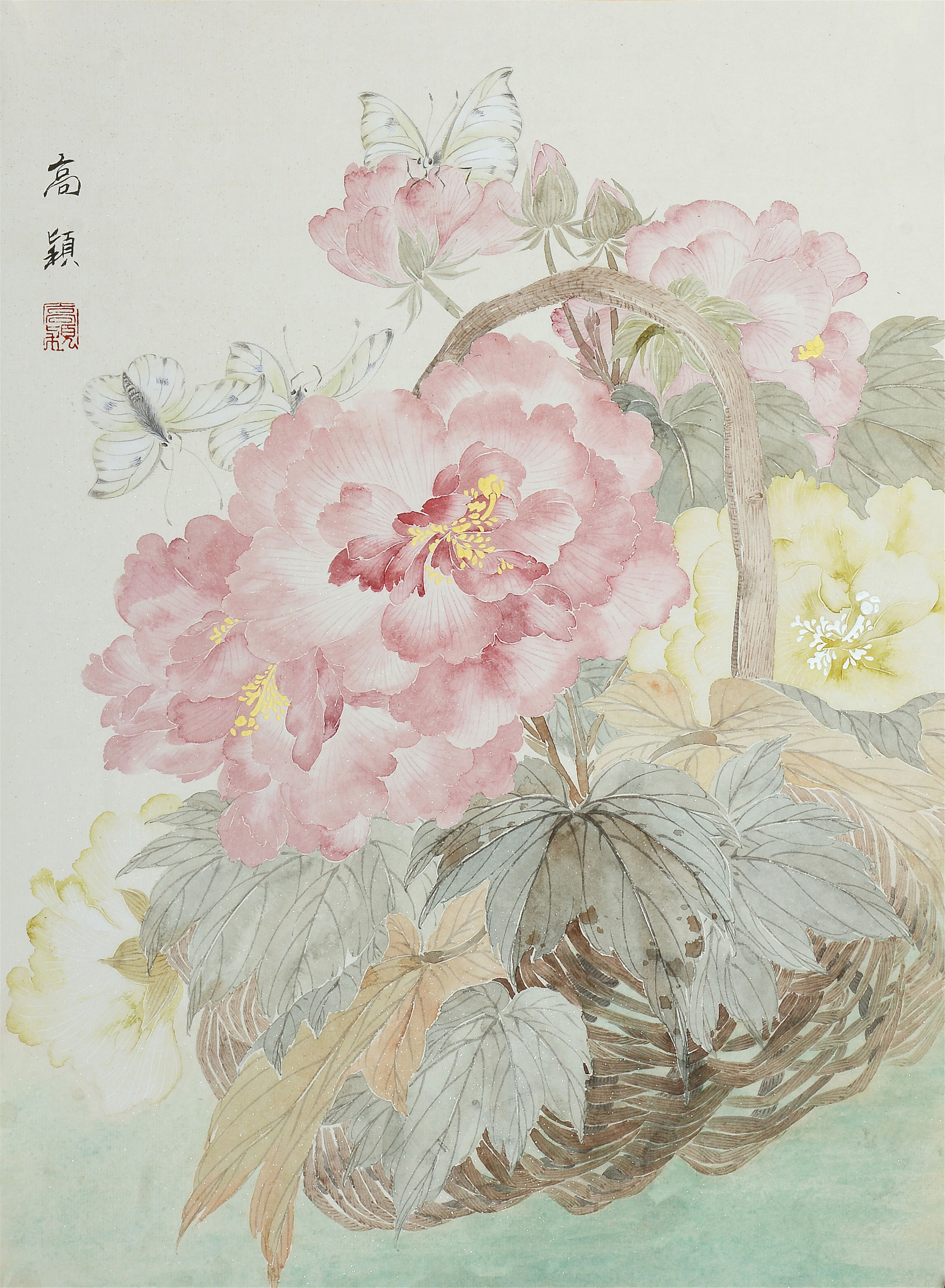 芙蓉_纸本设色_国画_宝甄网