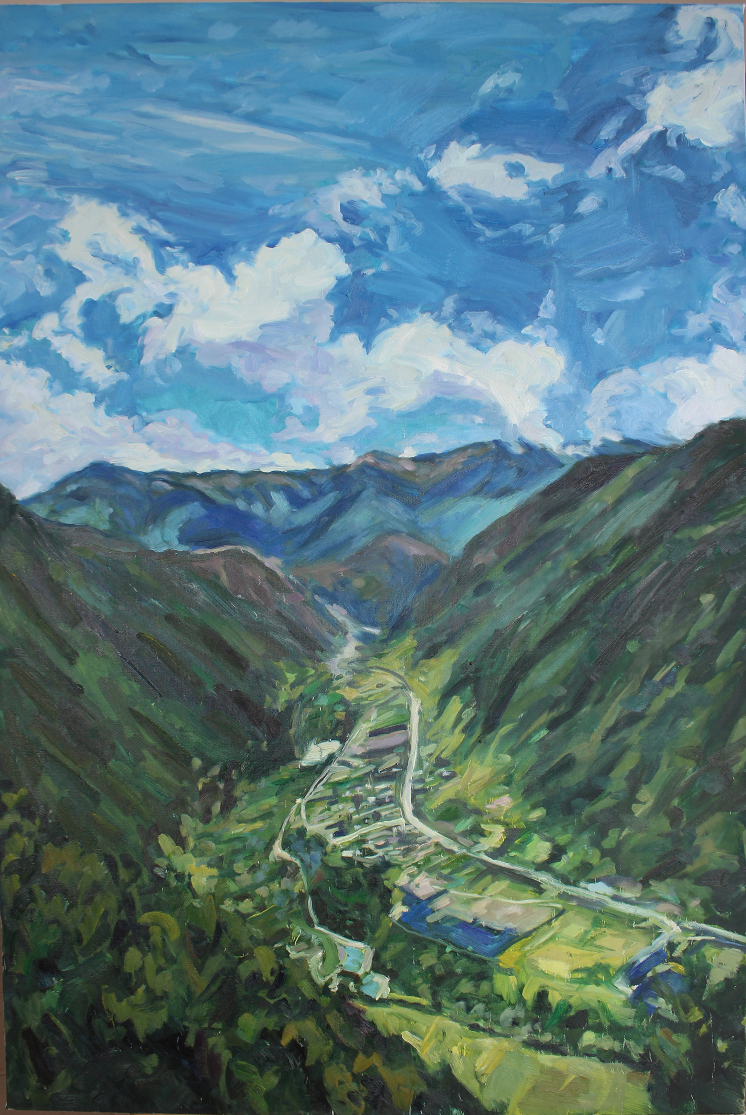 西部风景_布面油画_油画_宝甄网