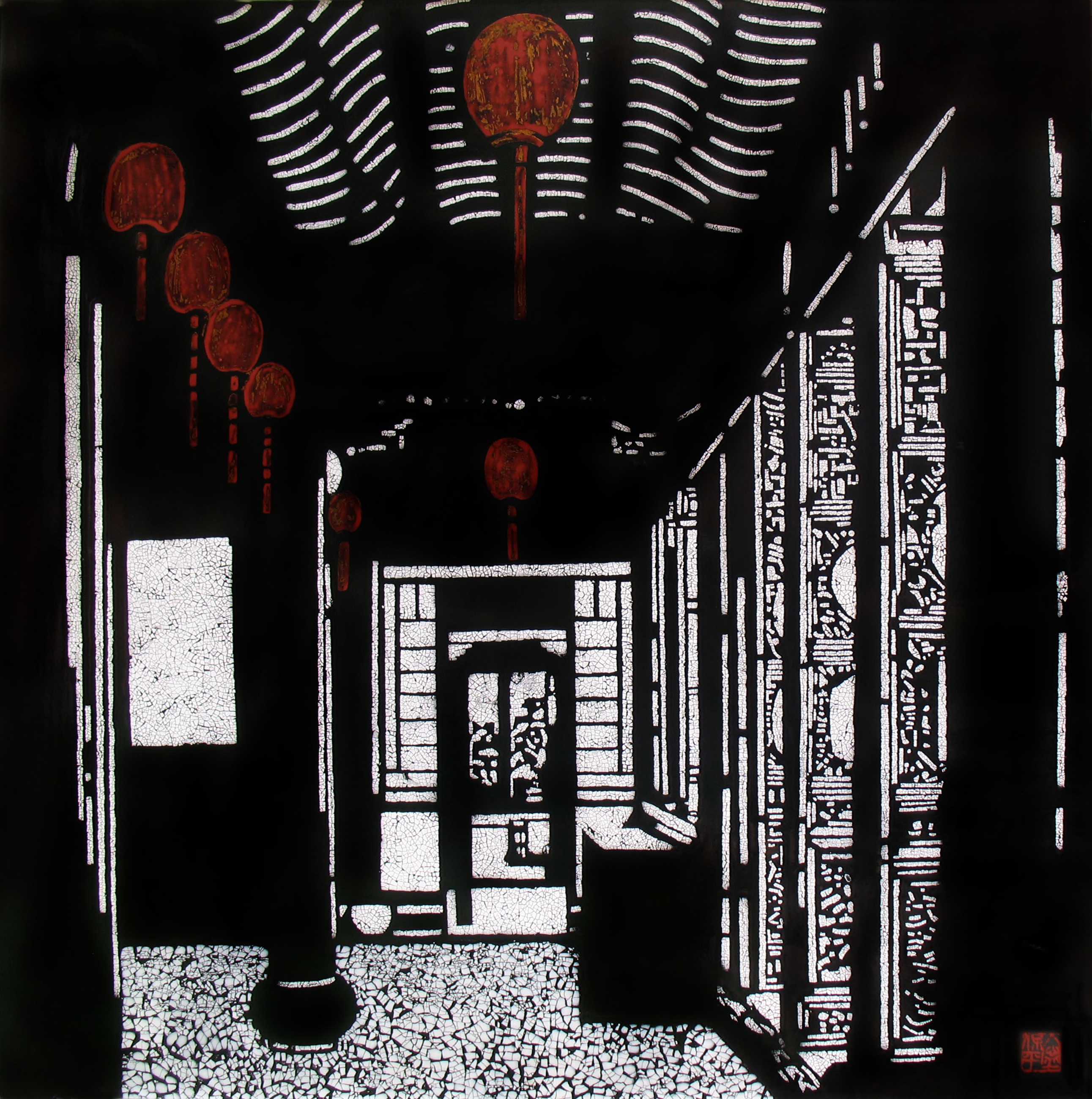 廊_漆画_宝甄网