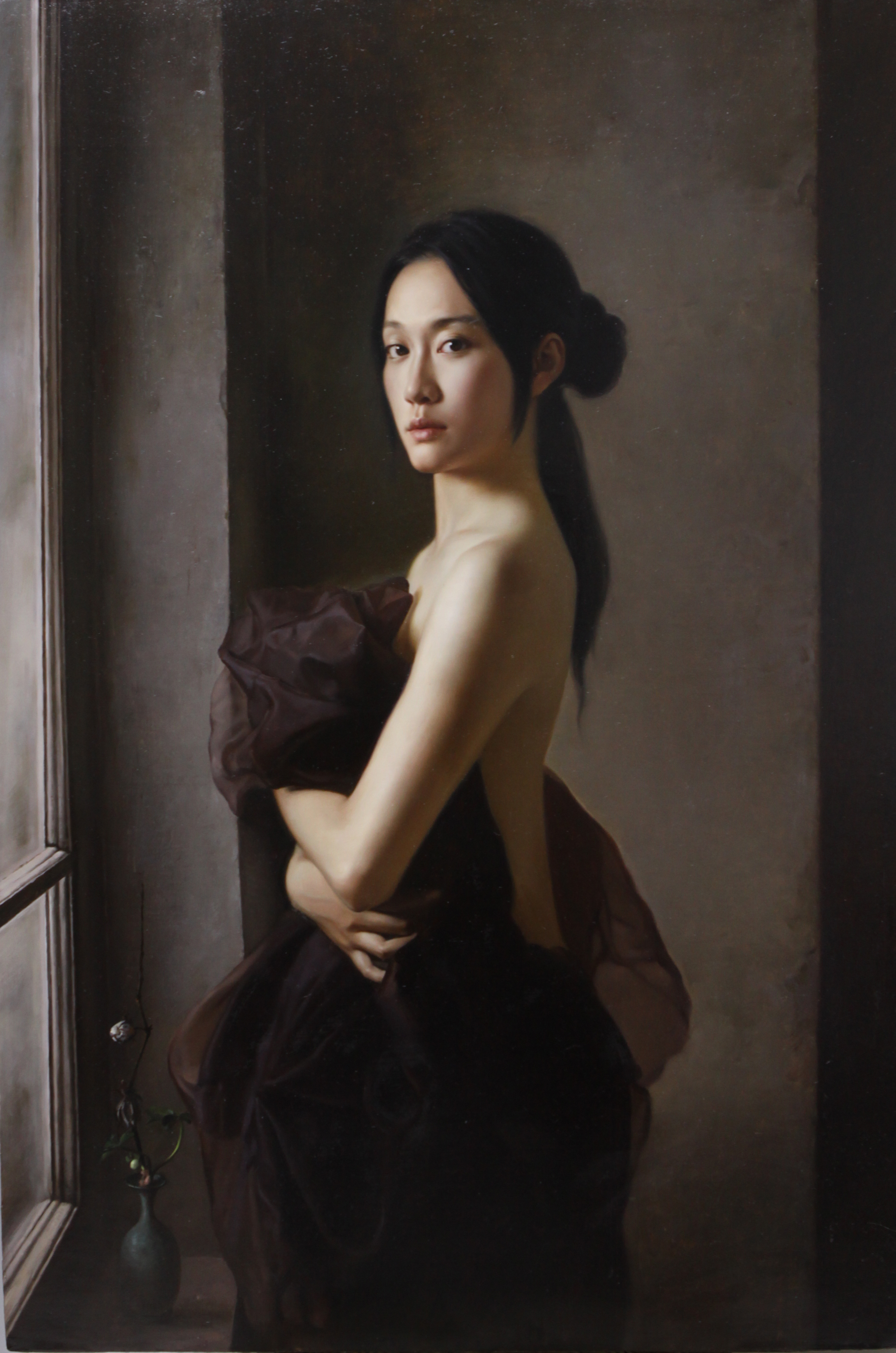 窗_布面油画_油画_宝甄网