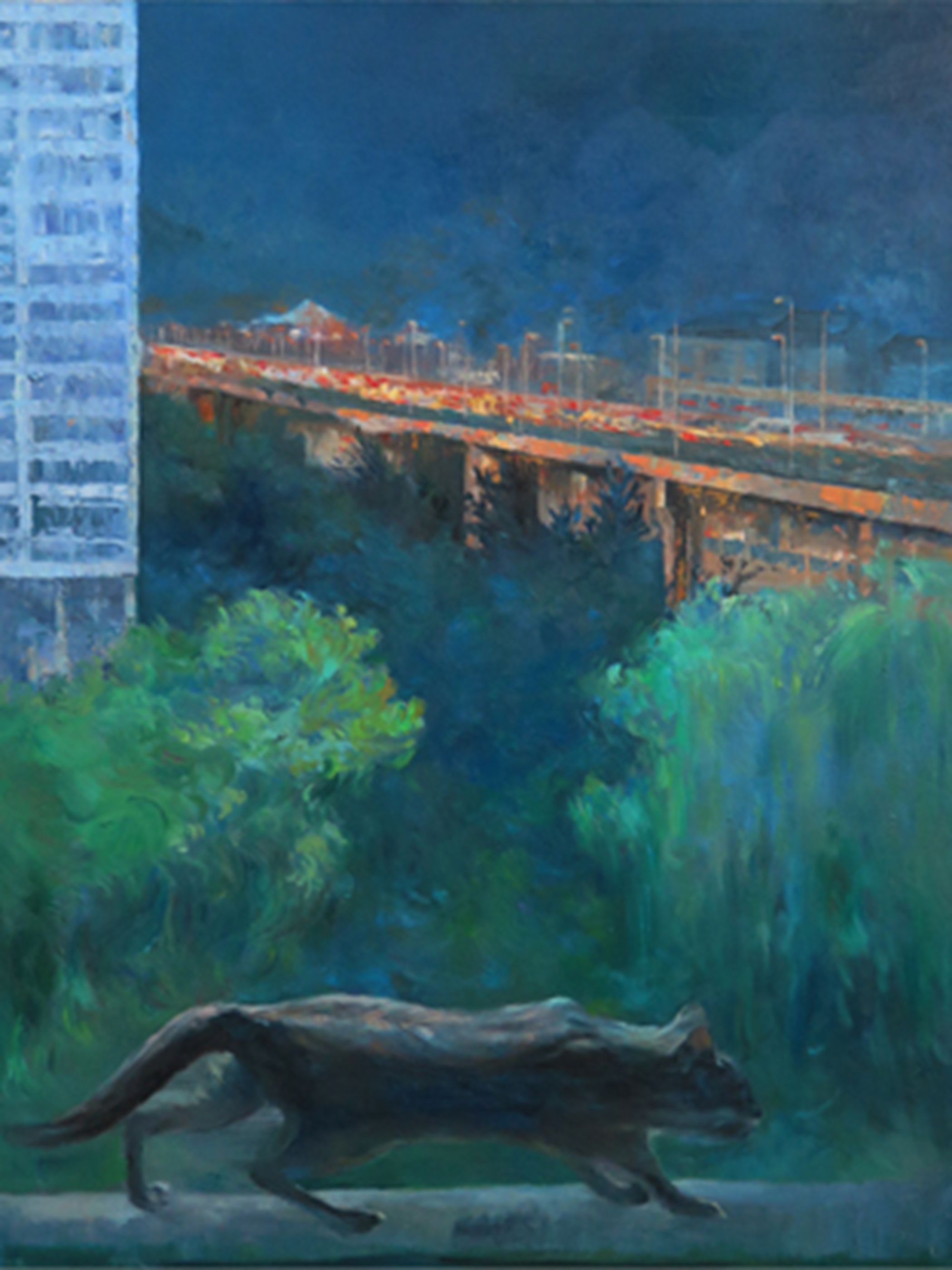 夜行者_布面油画_油画_宝甄网