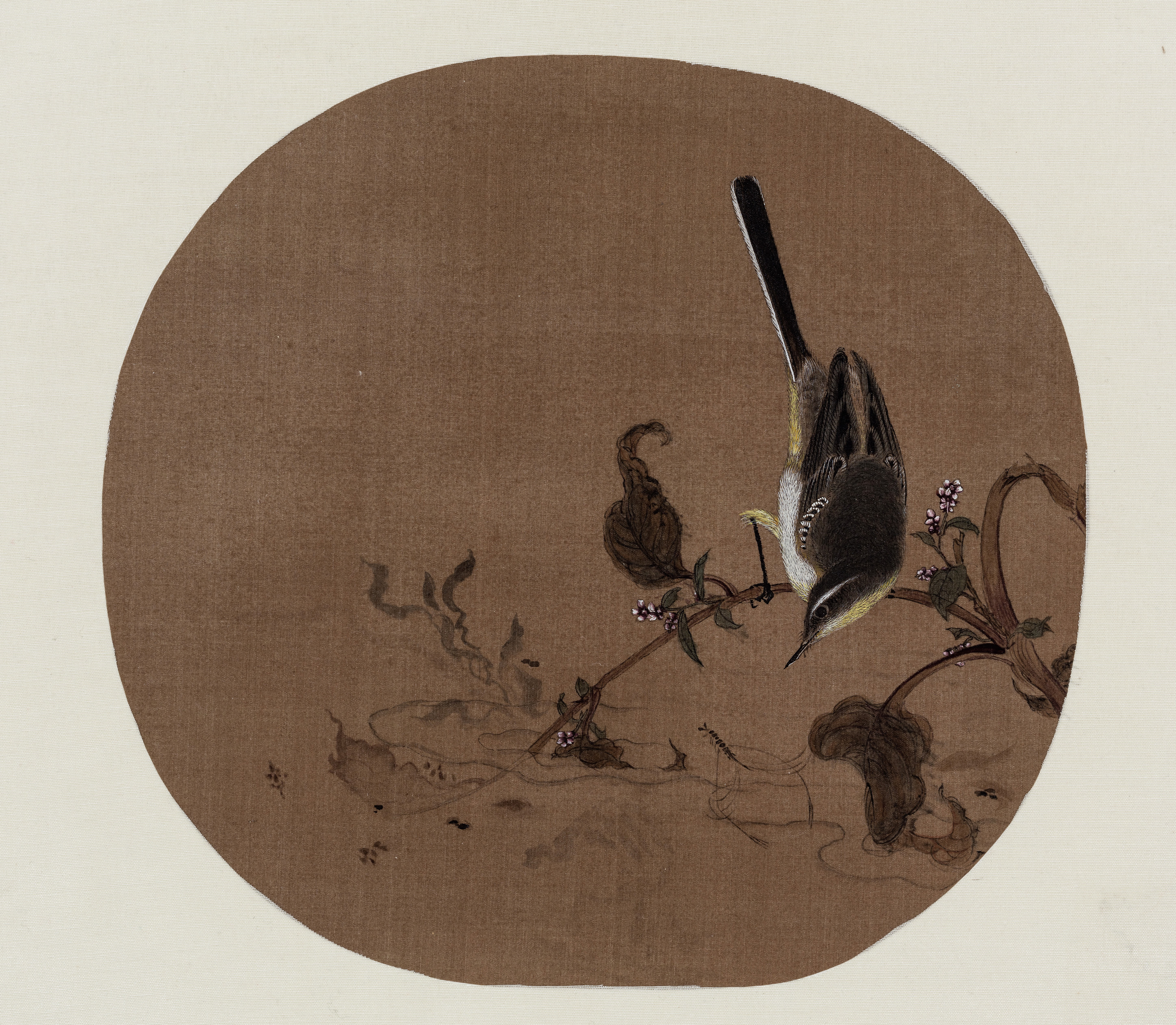 红蓼水禽图_绢本设色_国画_宝甄网