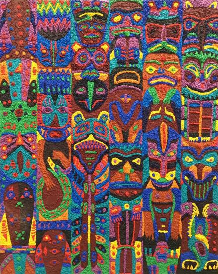 《魂》_布面油画_油画_宝甄网