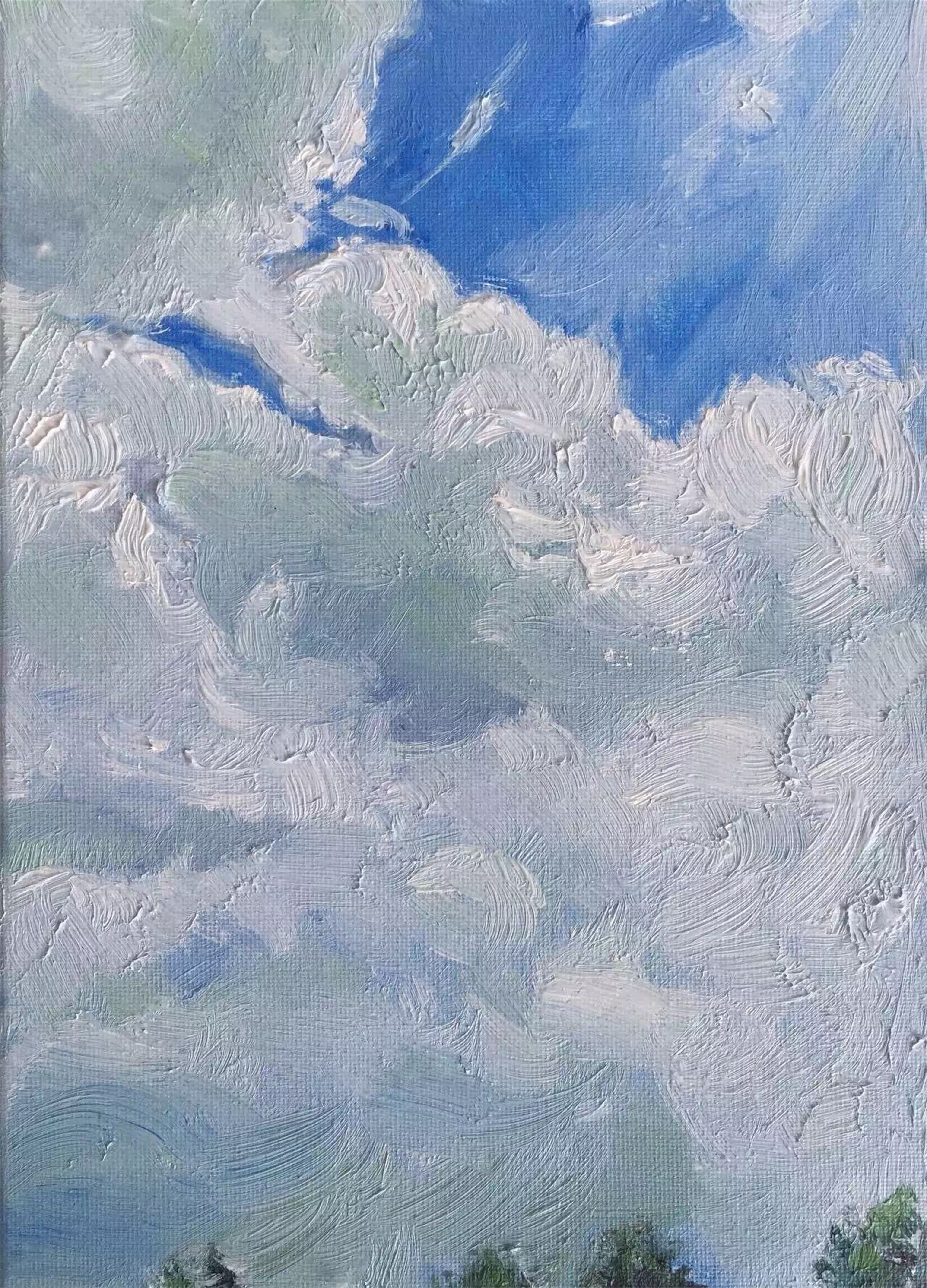 纯净天空_布面油画_油画_宝甄网