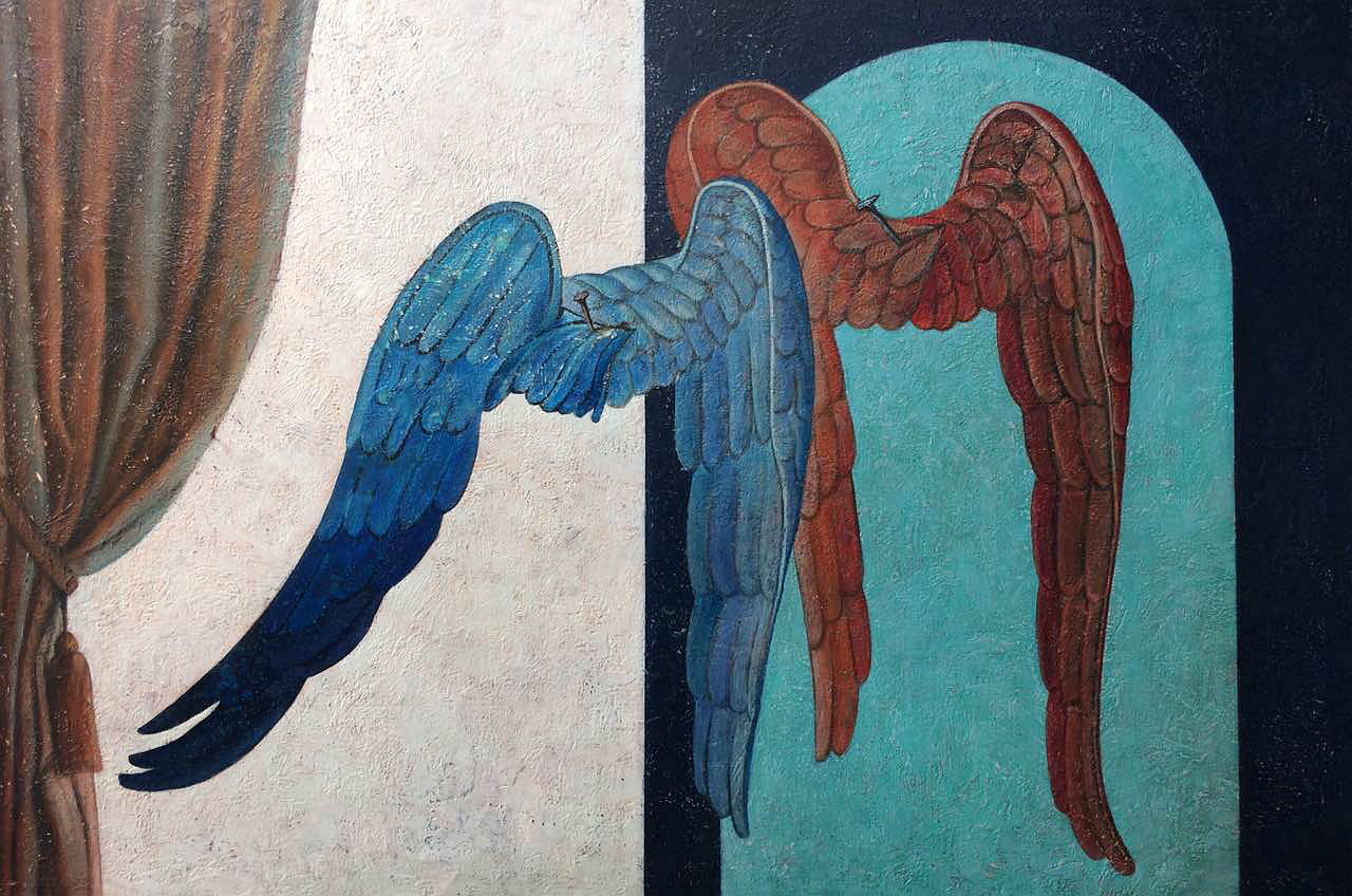 伊卡洛斯的翅膀2_布面油画_油画_宝甄网