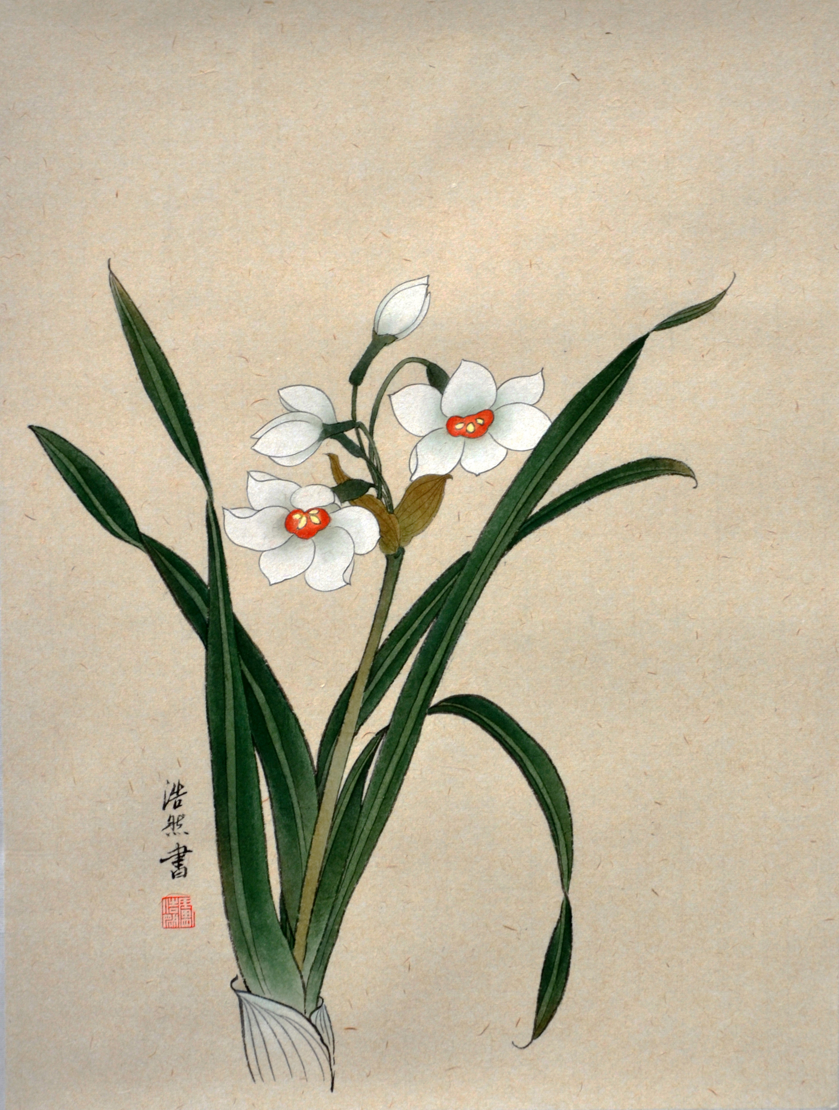 仙韵_纸本设色_国画_宝甄网