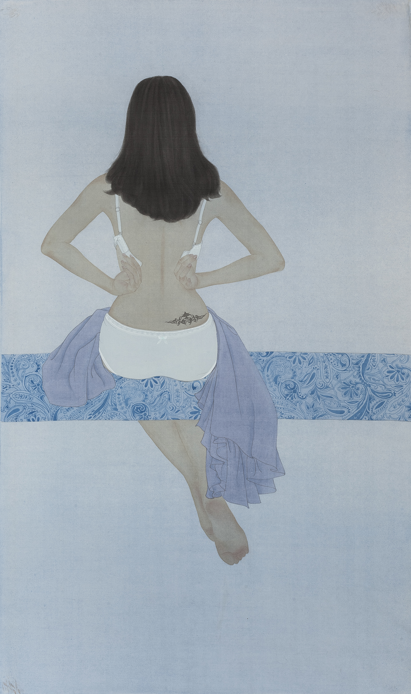 谧一_绢本工笔_国画_宝甄网