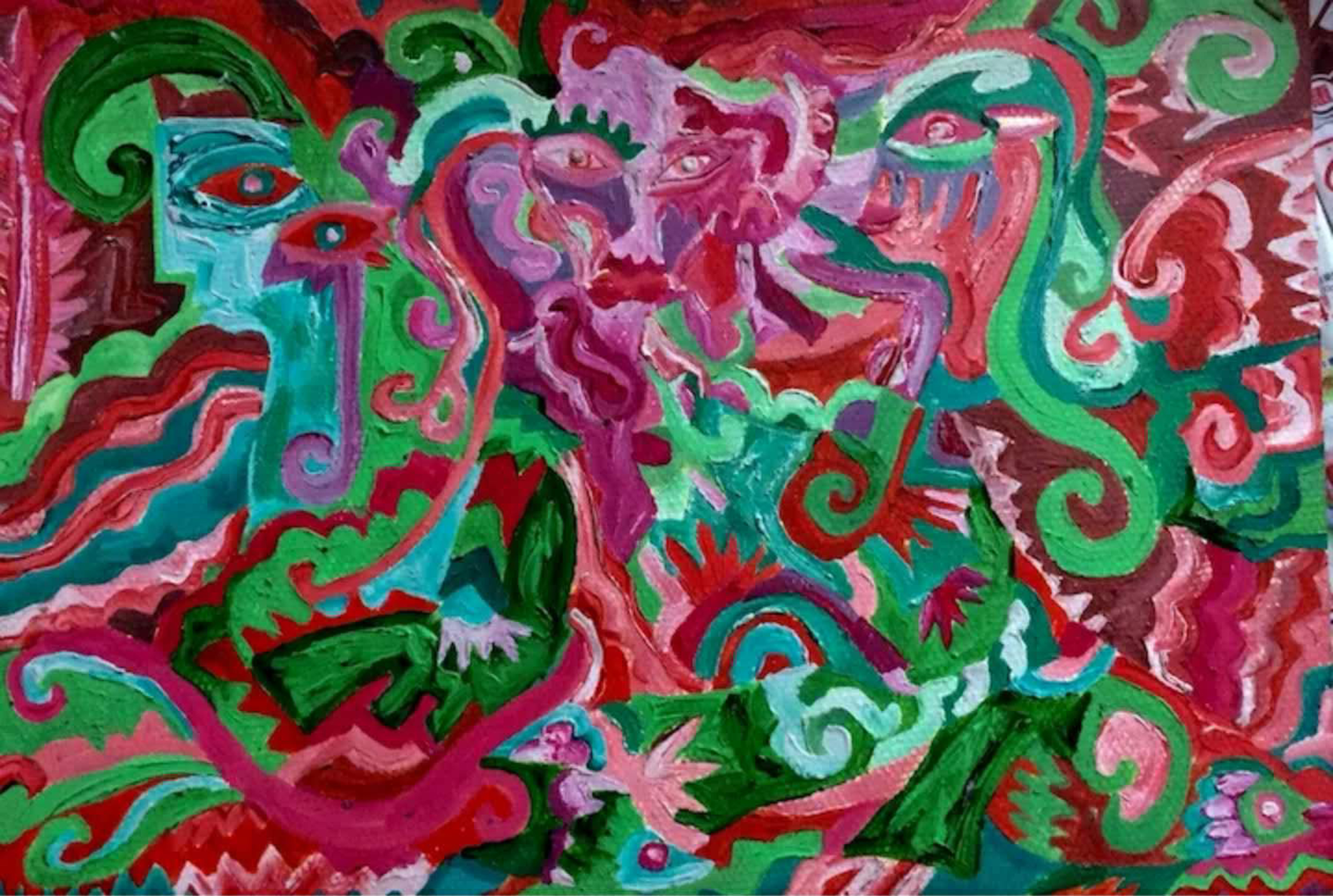 幻彩世界_纸板丙烯_油画_宝甄网