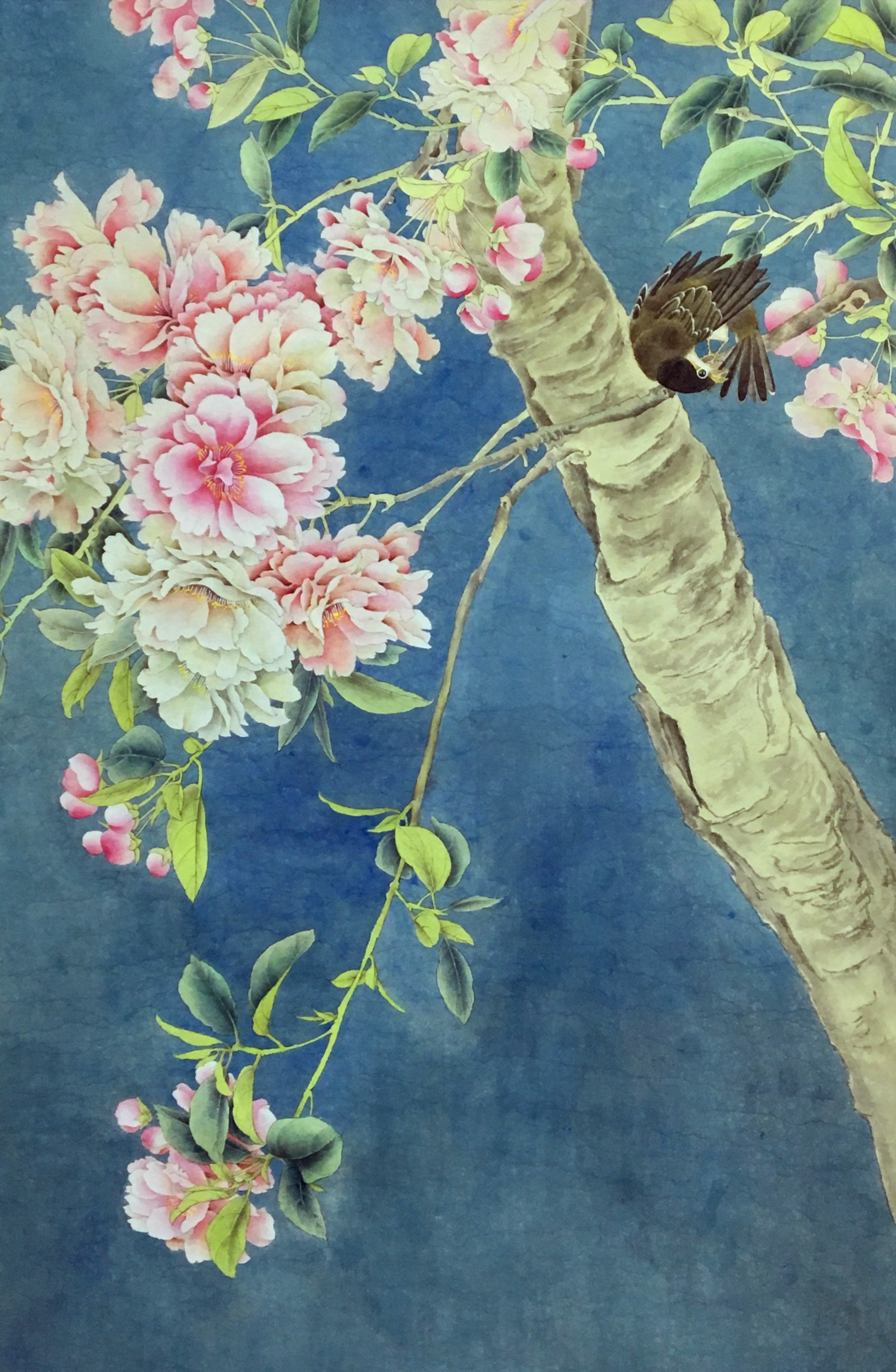 樱花_纸本工笔_国画_宝甄网