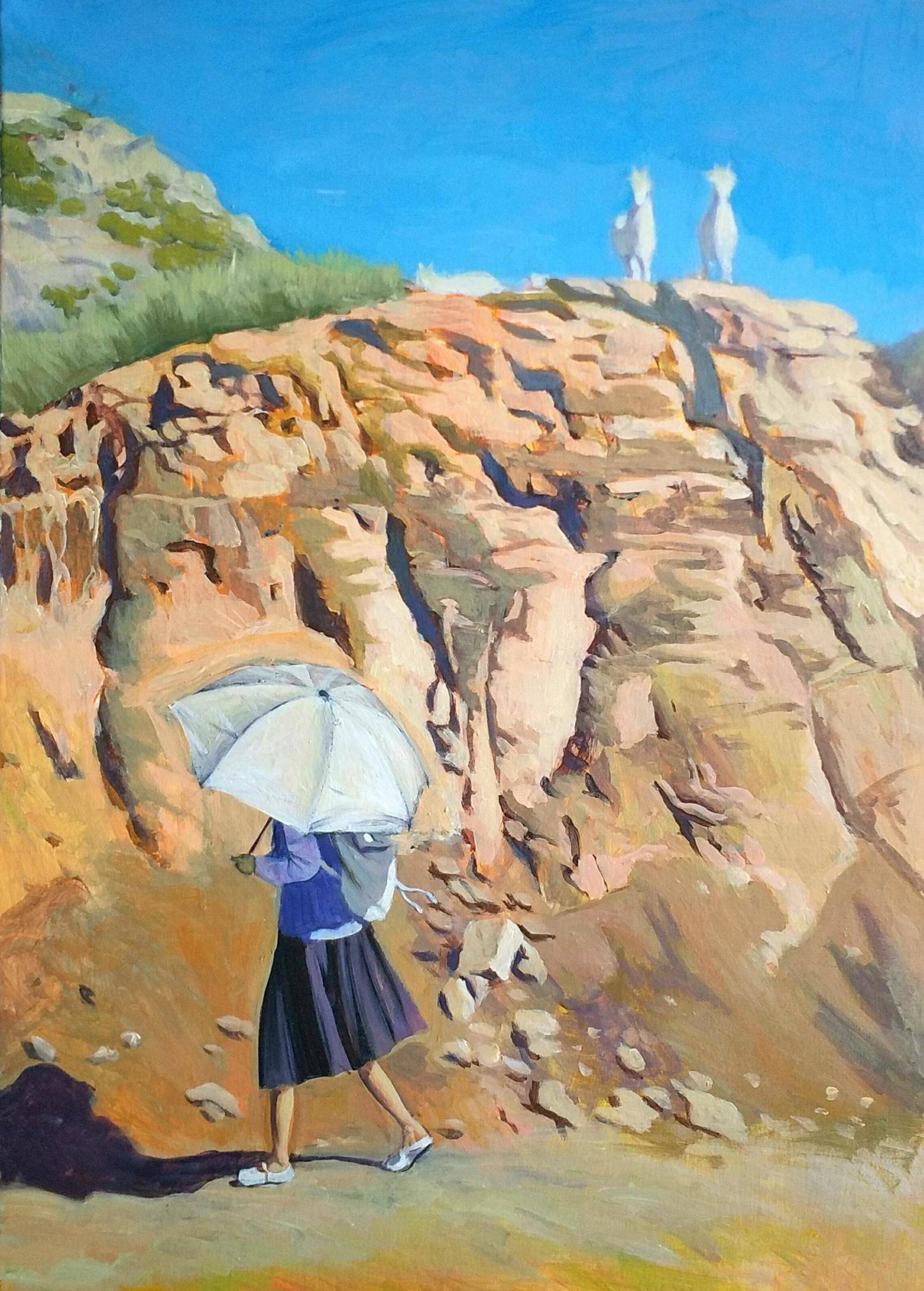 盛夏_布面丙烯_油画_宝甄网