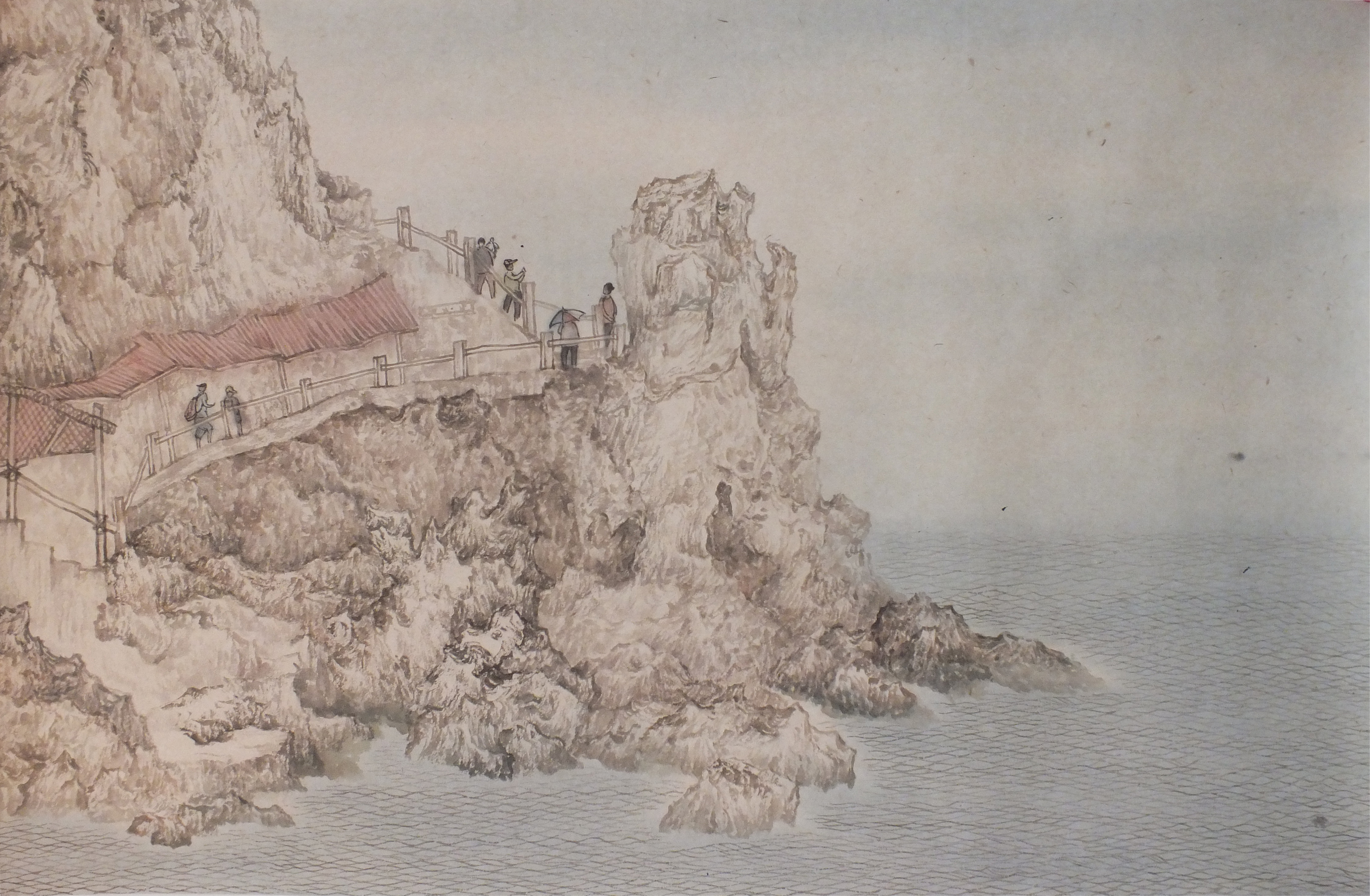 《海系列》1_绢本水墨_国画_宝甄网