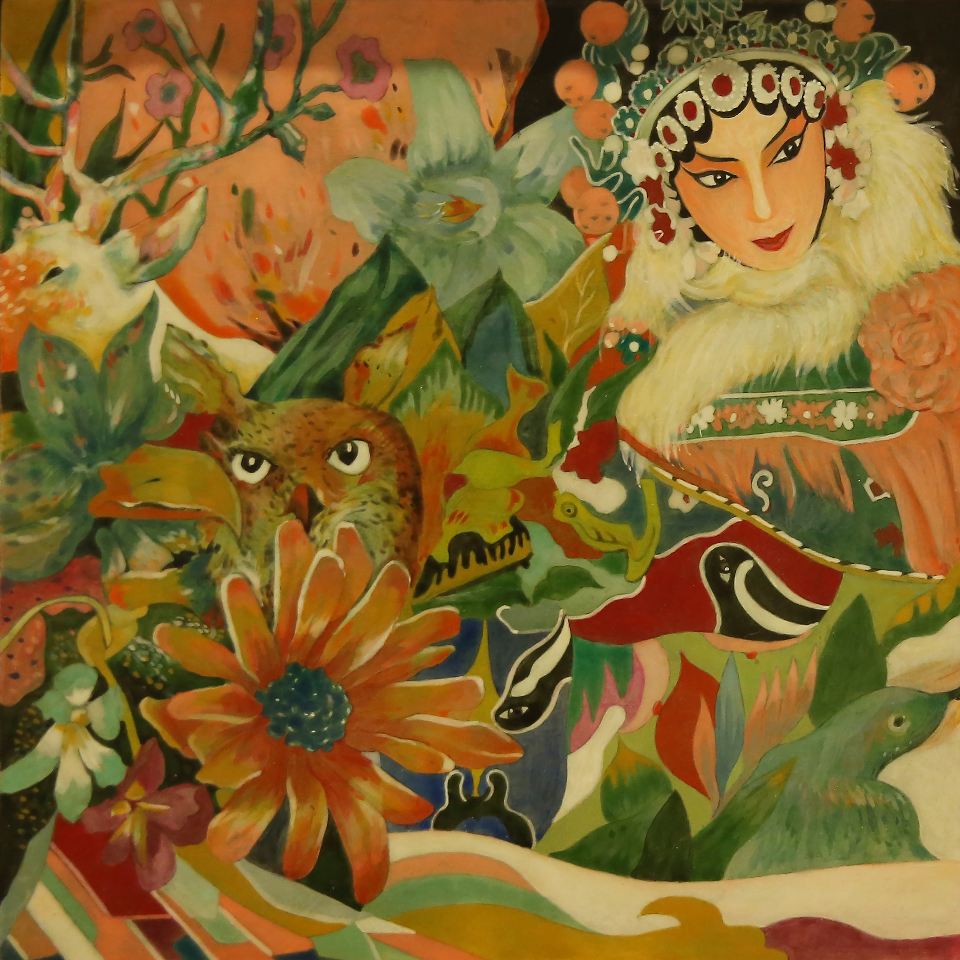 《戏》_木板坦培拉_坦培拉_宝甄网