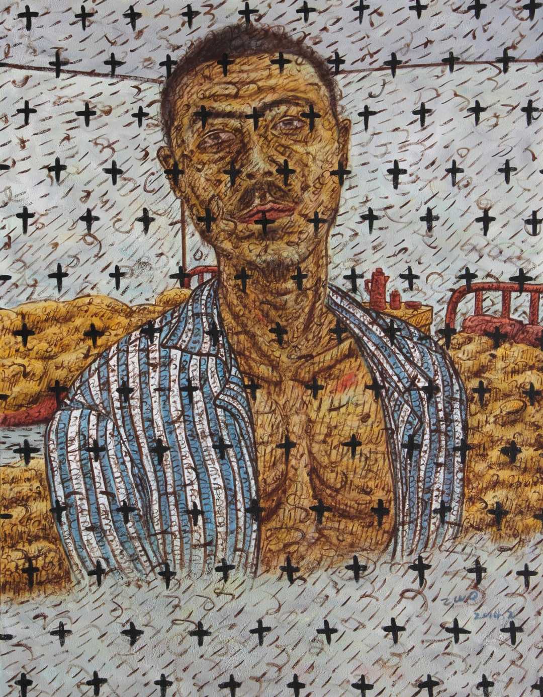 可议价 小孙  2014年 人物 布面油画   140.0x180.