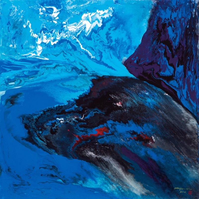 宇宙交响曲-4_纸本水墨_国画_宝甄网